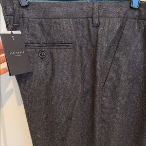 NWT Ted Baker London Enetro Mini Design Trousers Pants wool Size 38 L 33” inseam